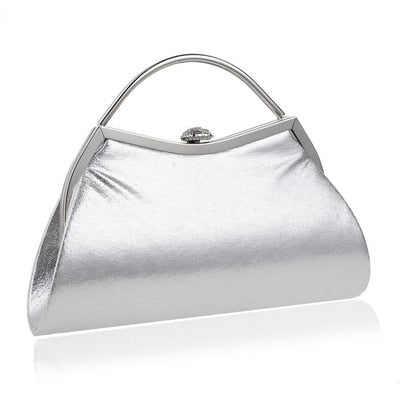 Simple Design Mixed 5 Color With Handle Evening Bag
