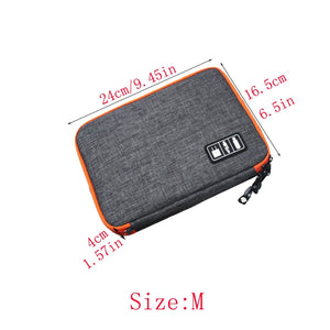 High Grade Nylon 2 Layers Travel Electronic Accessories Organizer Bags