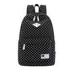 Canvas Printing Little White Dots Backpack