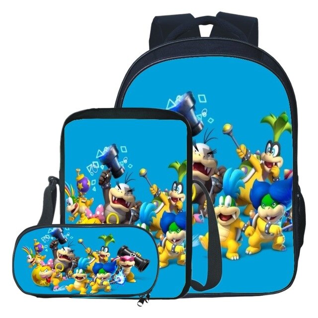 New Style Suit Oxford Printing Super Mario Kids School Backpack
