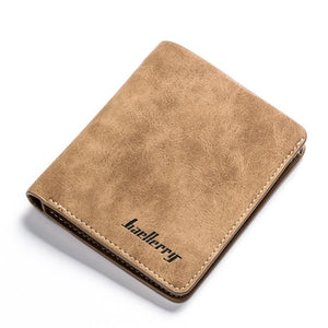 Men Retro Frosted PU Wallet