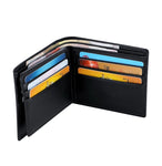 Card Holder 3 Fold Brief Genuine Leather  Wallet