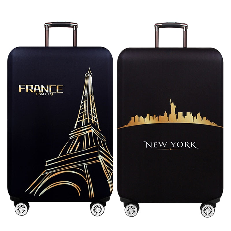 New York Paris Thicken Luggage Protective Cover