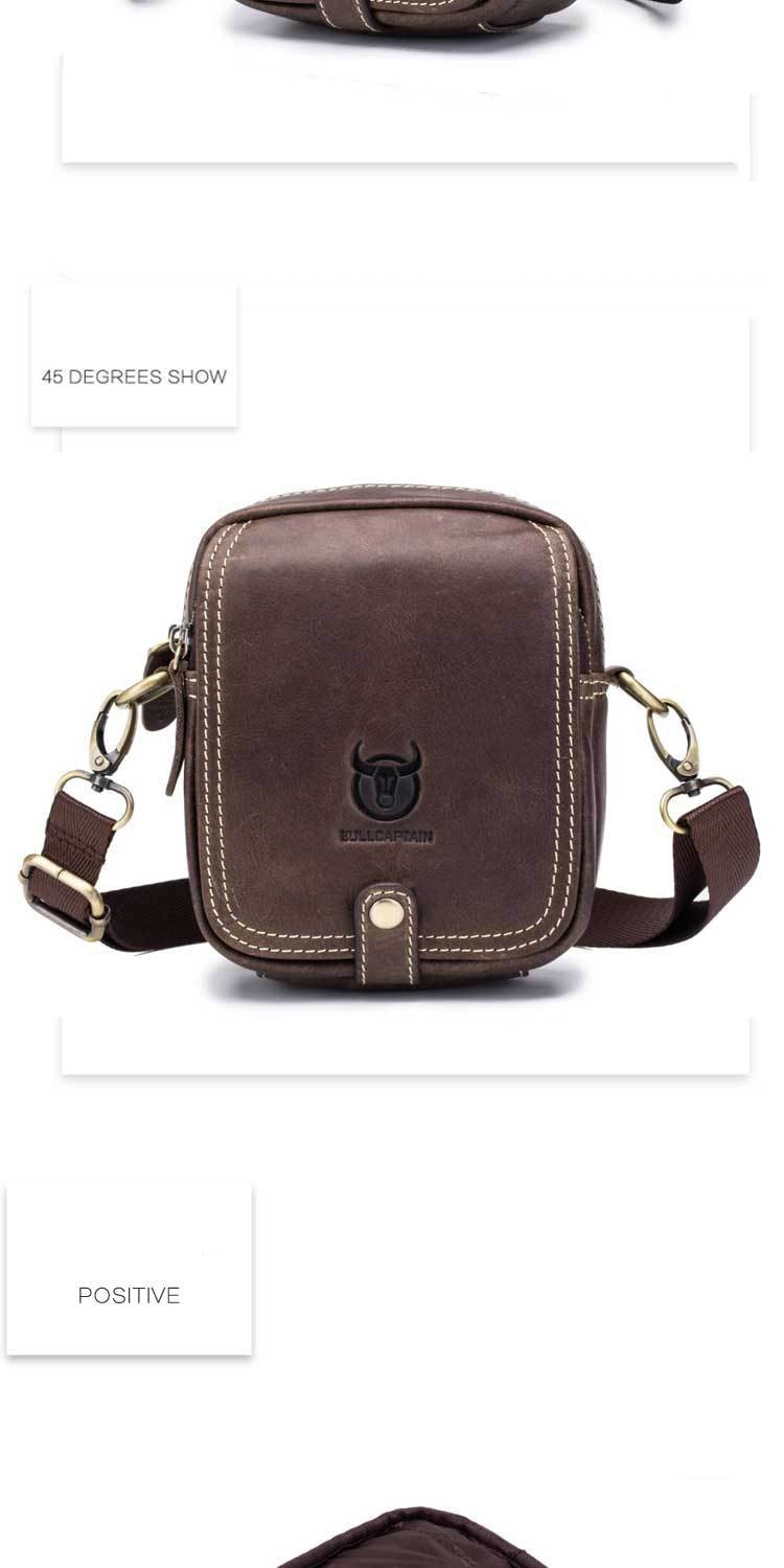 Small Genuine Leather Men's Crossbody Bags