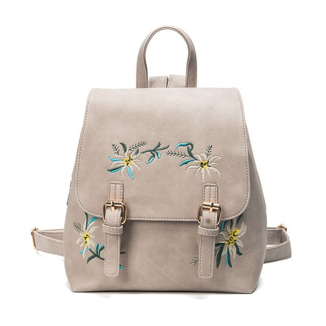 New Women Flower Small Backpack