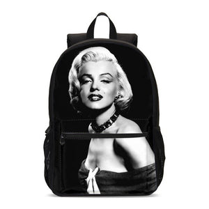 Marilyn Monroe Print School Backpack