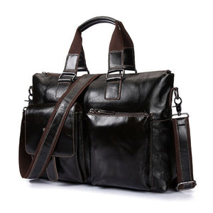 Brand Leather 14' Business Briefcase