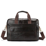 14 inch Men Genuine Leather Briefcase