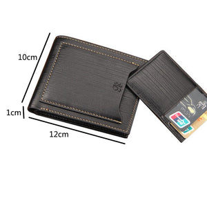 Men Leisure Business PU Leather Wallet