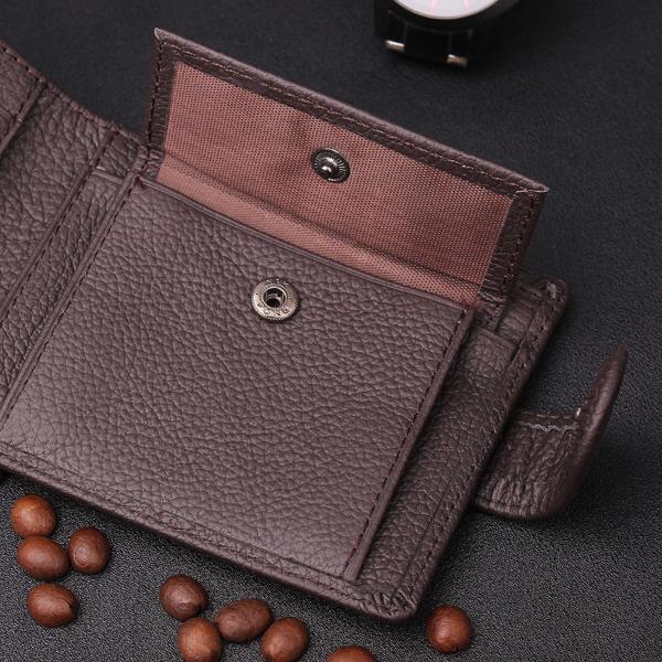 Leather Business Men Wallet Short Design