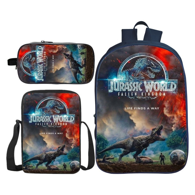 3D Animal Jurassic Park Dinosaur Kids Baby School Bags