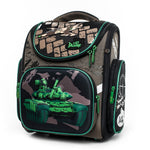 Cartoon School Bags Tank Car Pattern Primary Backpack
