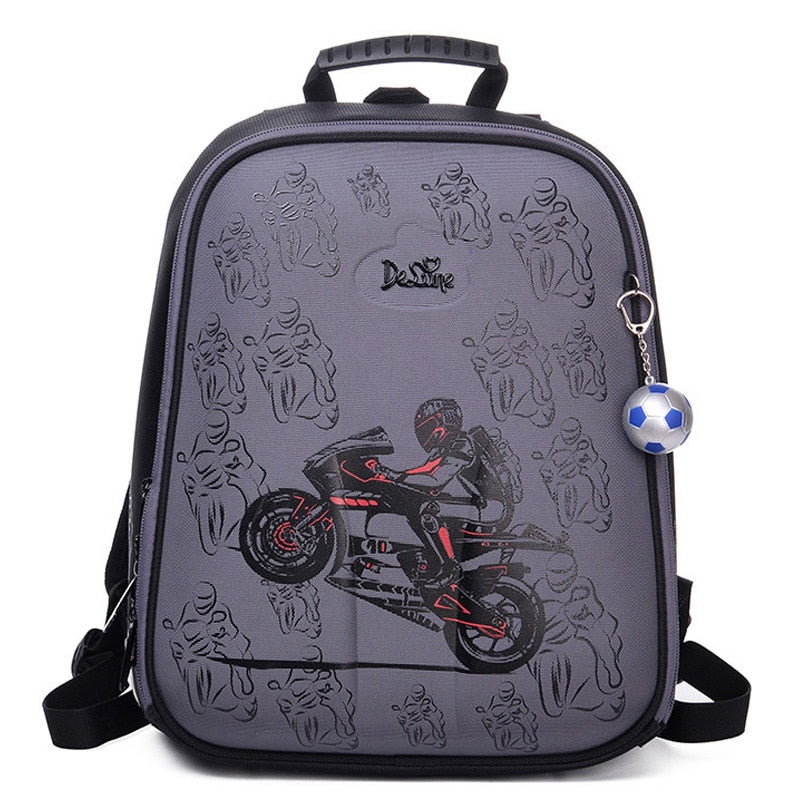 Motorcycle Design Children School Bags
