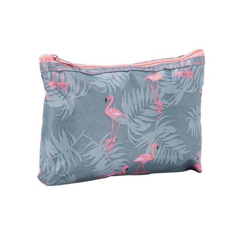 Large Size Cute Flamingo Cosmetic Bag