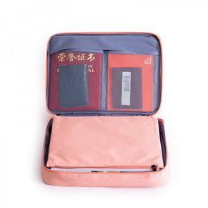 Travel Accessory Organizer Document Package Bag